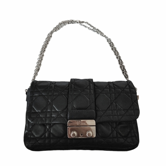 Christian Dior Black Cannage Leather Convertible Crossbody Bag - Picture 14 of 16